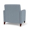 Lesro Siena Lounge Reception Wide Guest Chair, Walnut, RS RainSong Back, MD Titan Seat, RS RainSong Panels SN1201 - alternate 3